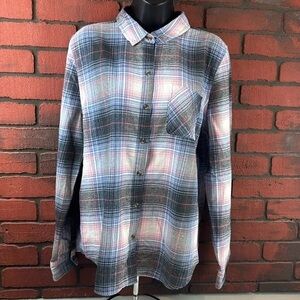 Men's Plaid Button-Up Shirt